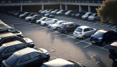 Illustration en image d'un parking à Angers