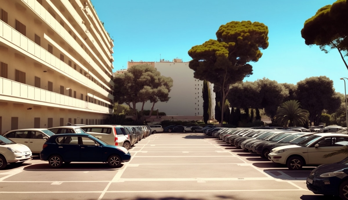 Illustration en image d'un parking à Cannes