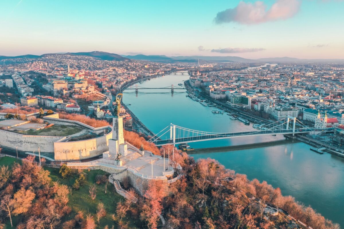 Vue panoramique sur la ville de Budapest 